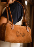 Boston Bag - scamosciato e Vera pelle